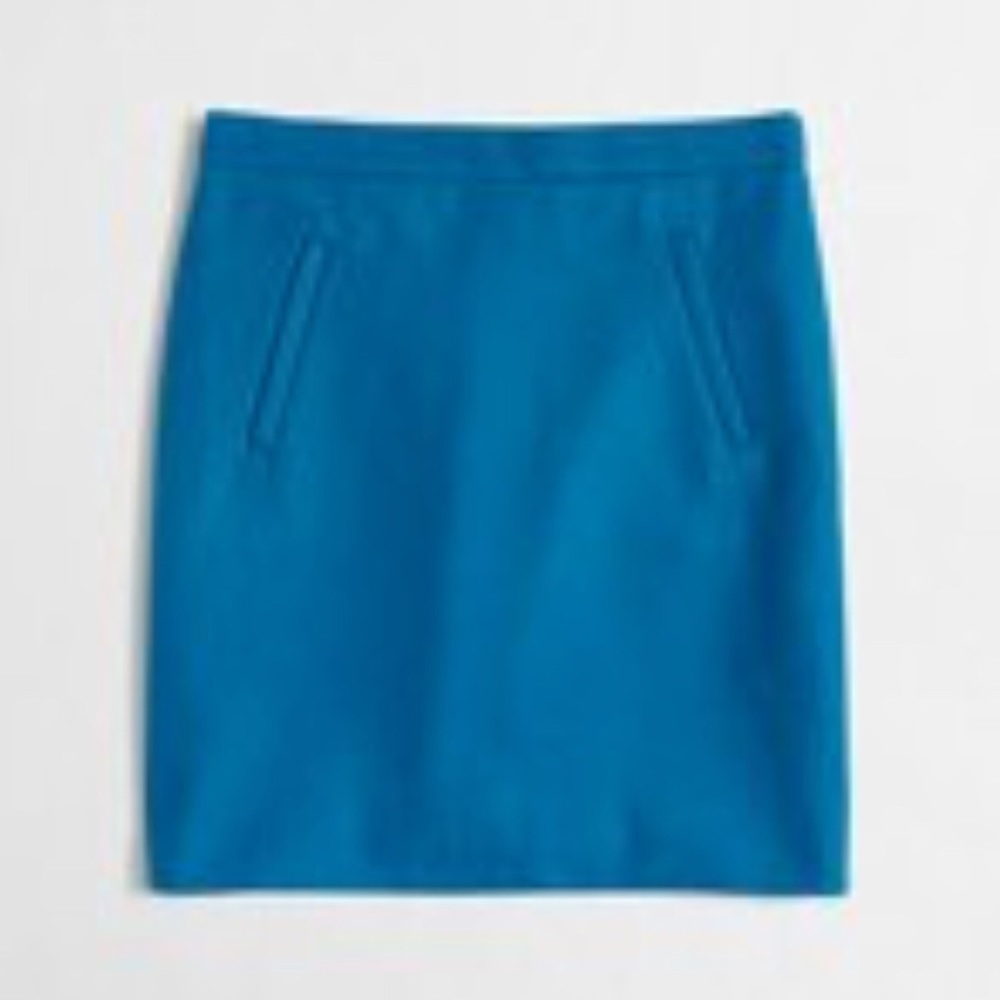 JCREW ZIP-POCKET WOOL MINI SKIRT